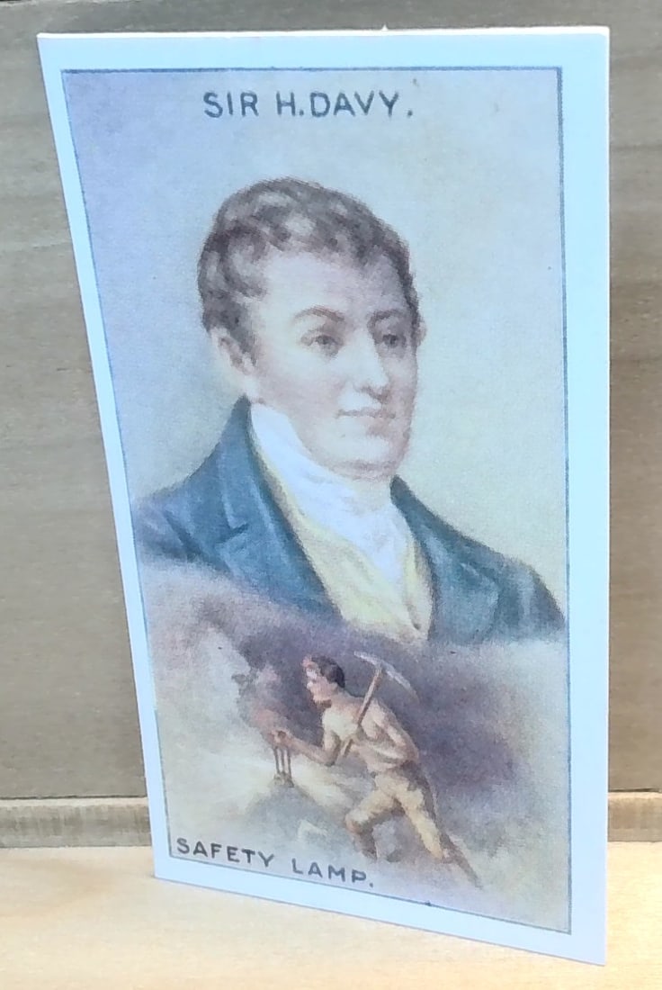 1929 Original Spinet House R J Hill Tobacco card Sir H Davy VG+ (1 of 2)