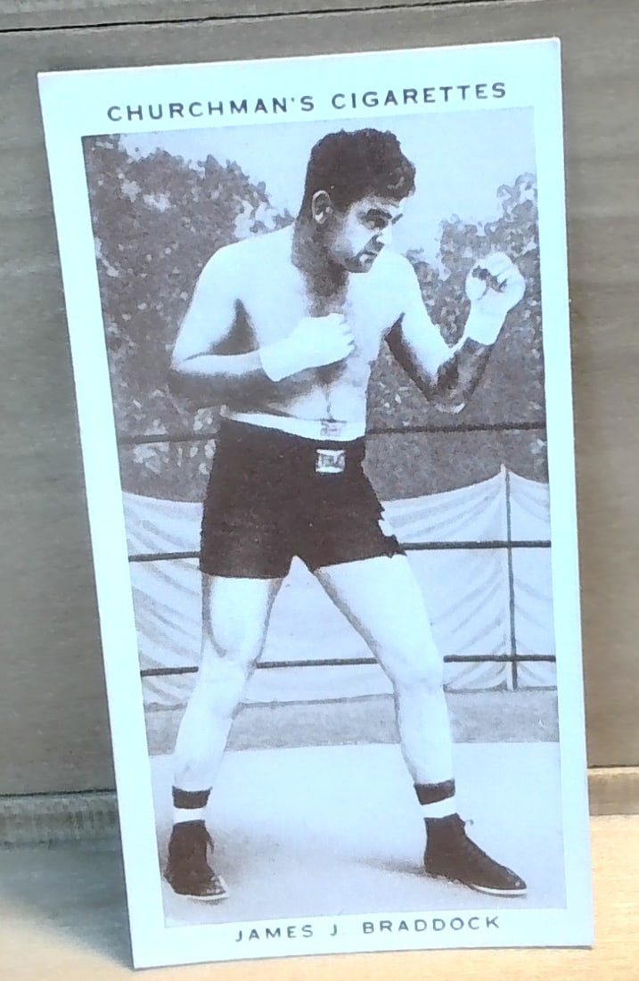 Tobacco card 1938 Boxing Personalities James Braddock #6 VG-VG+ (1 of 2)