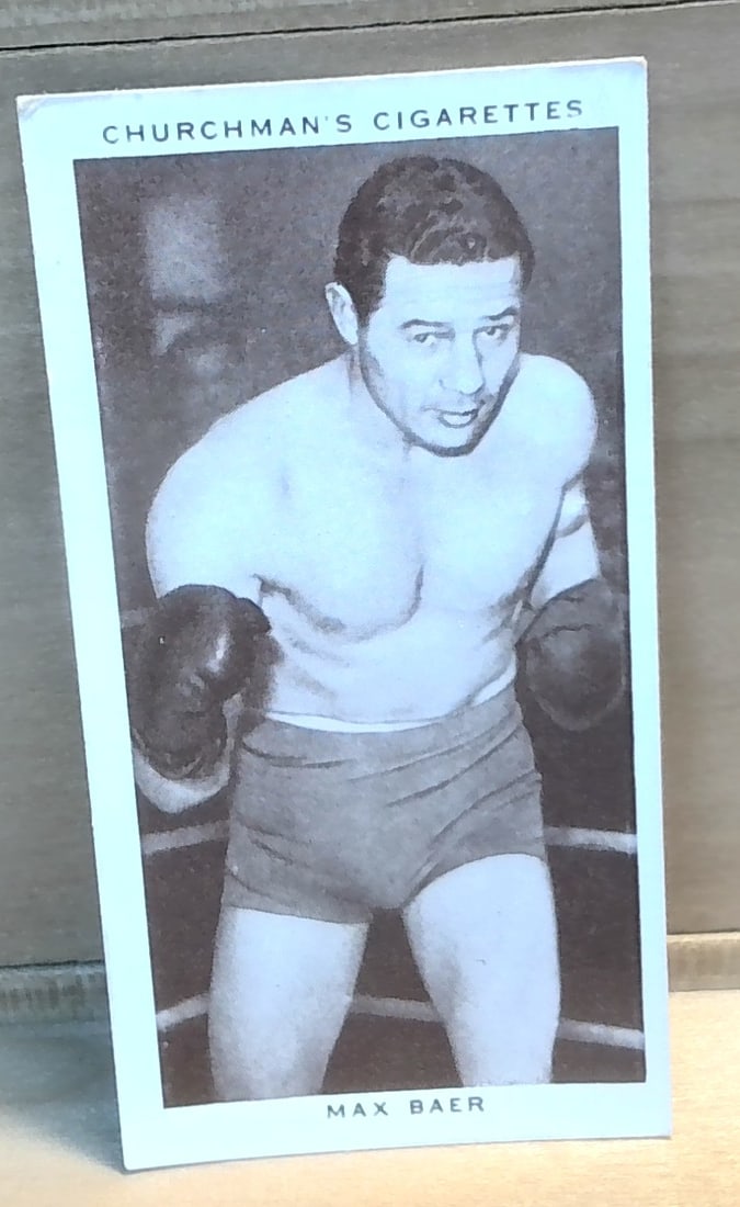 Tobacco card 1938 Boxing Personalities Max Baer #3 VG-VG+ (1 of 2)