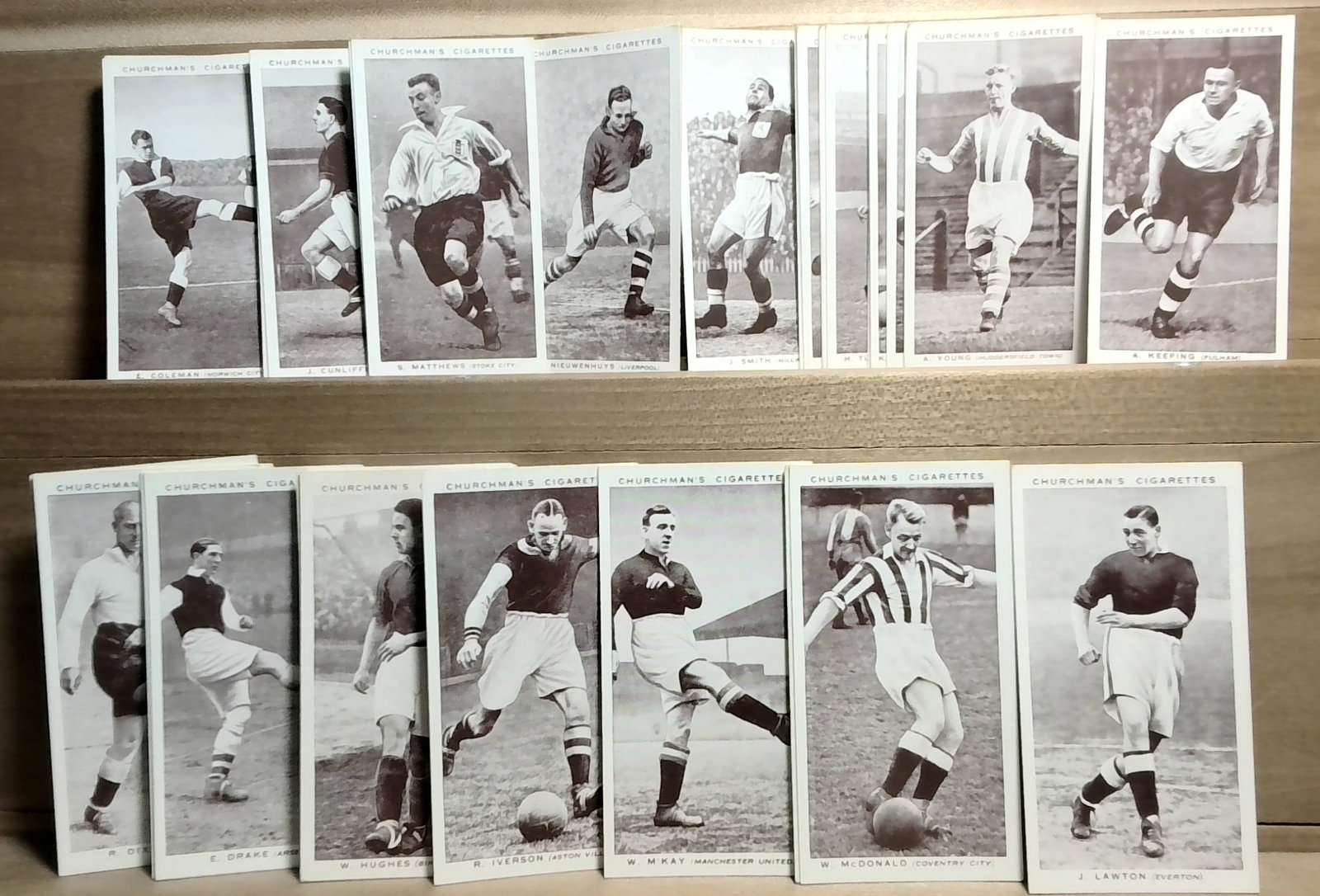 Tobacco cards Association Footballers Churchman Set of 50: Set of 50 unusual Original card(s) great for grading ,or for collecting or reselling. Many original tobacco cards, sets, singles, collections and part sets available. We are happy to combine multiple 