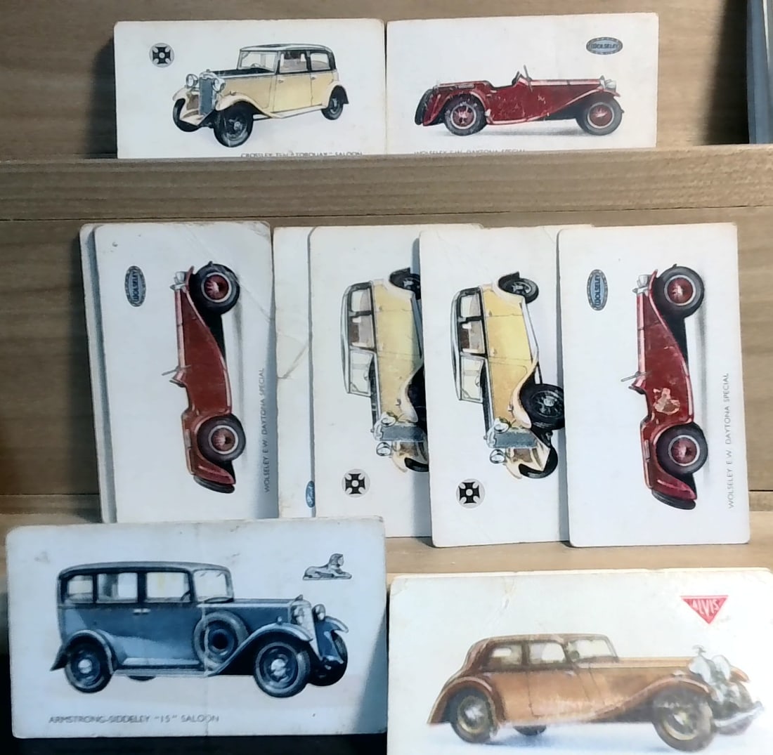 Lot of approx 20 tobacco cards 1934 Gallaher Motor Cars VG (1 of 2)