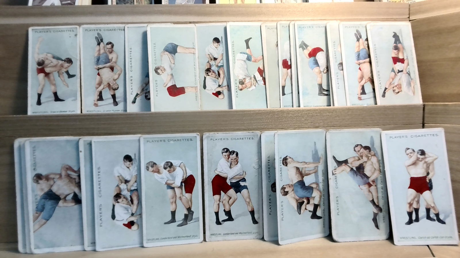 Tobacco cards 1913 Wrestling and Ju-Jitsu John Player Approx 30 cards (1 of 2)