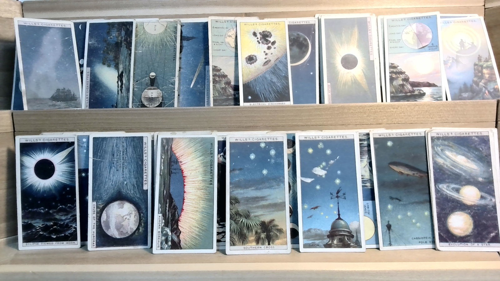 Tobacco cards possible Set 1928 Romance of the Heavens Wills approx 50 cards: Approx 50 cards, unchecked but possible set or near set, in Vg-Vg+ condition. Start or complete your sets and cards collections with us, All Tobacco cards are very desirable and hold their value. We h