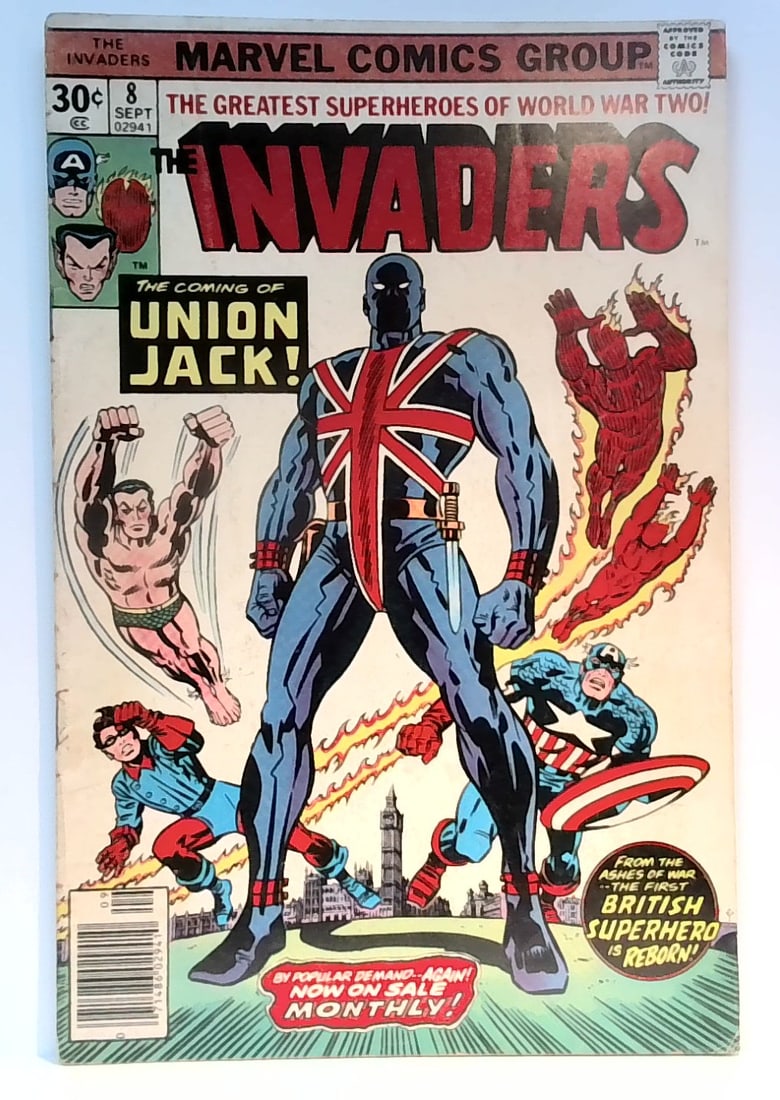 The Invaders #8 Marvel Comics Union Jack Joins in VG-VG+ (1 of 5)