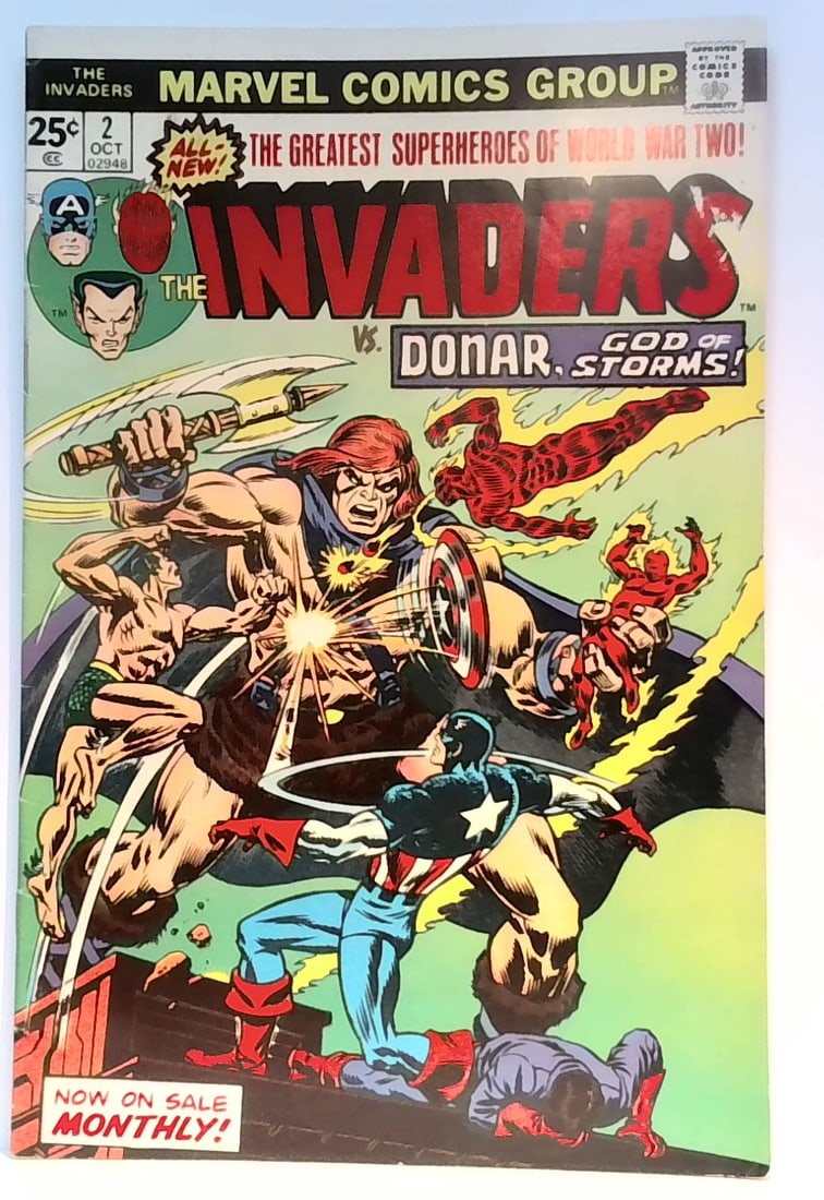 The Invaders #2 Marvel Comics Donar God of Storms VG-VG+ (1 of 6)