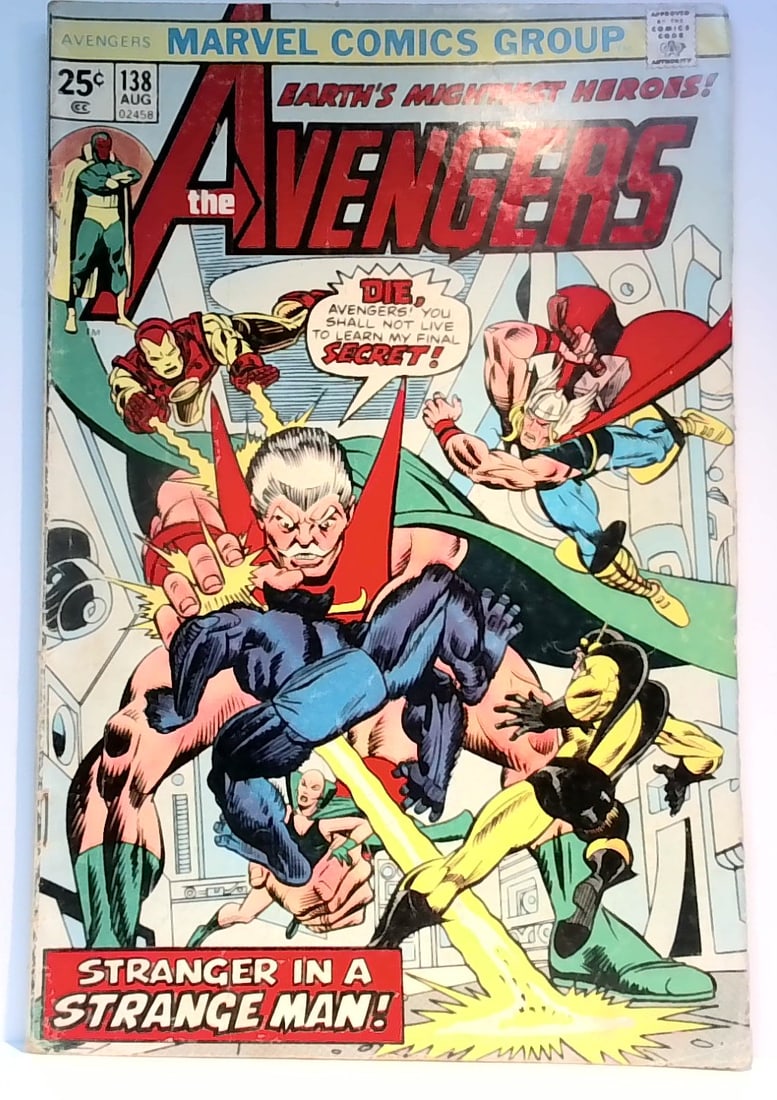 Avengers #138 (Marvel 1975) Bronze Age Beast Moondragon George Tuska VG-VG+: All comics bagged and boarded. G-VG+ Please note we are not comic book graders. Please inspect picture(s). Many other comic books being added daily to our sale.