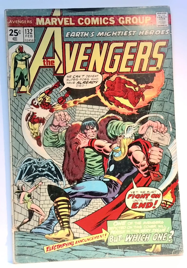 Marvel Comics The Avengers #132 February 1975 Kang War II VG-VG+ (1 of 6)