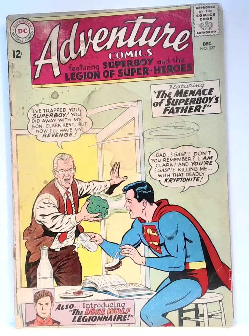 ADVENTURE Comics 327 DC comic 1964 Superboy LONE WOLF 1st appearance GI Joe doll VG (1 of 6)