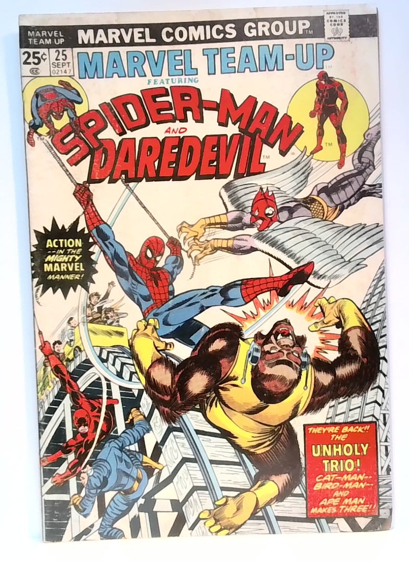 Marvel Team-Up #25 Marvel Comics Sep 1974 Spider-man and Daredevil VG-VG+ (1 of 6)