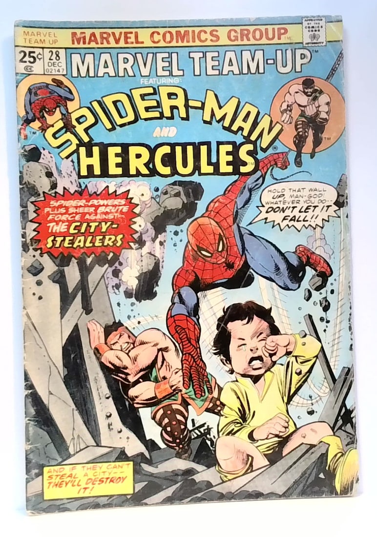 Marvel Team-Up Spider-Man and Hercules #28 Vintage 1974 Marvel Comic VG-VG+ (1 of 4)