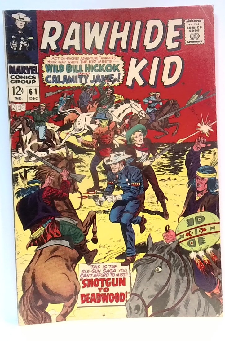 Rawhide Kid # 61 1967 Wild Bill Hickok meets Calamity Jane Marvel Comic VG-VG+ (1 of 6)