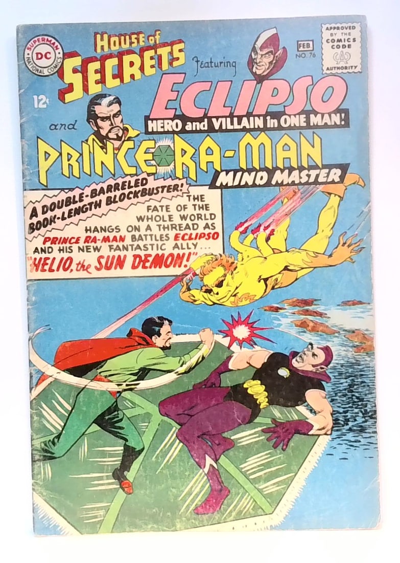 House of Secrets 76 DC Comics Silver Age 1966 VG Eclipso Prince Ra-Man Silver age (1 of 6)