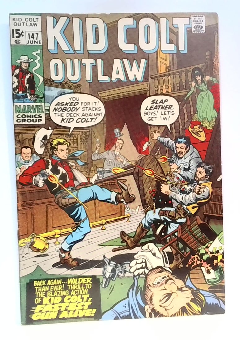 Kid Colt Outlaw #147 1970 VF Nice! Marvel Western a beauty (1 of 5)