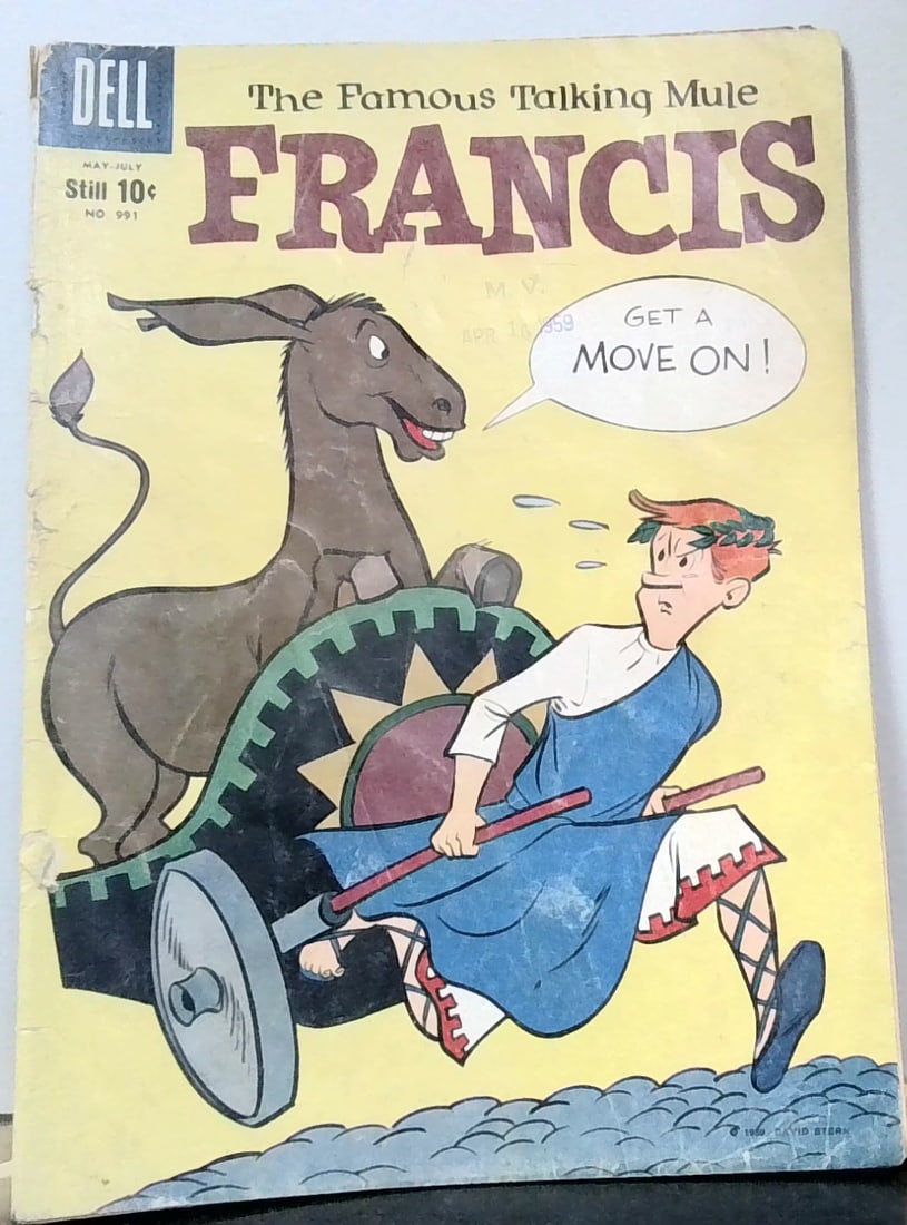 Francis Famous Talking Mule Dell silver age 10 cent Dell Comic #991 VG_VG+: All comics bagged and boarded. Please inspect picture(s). Many other comic books being added daily to our sale. Happy to combine multiple purchases for shipment savings.
