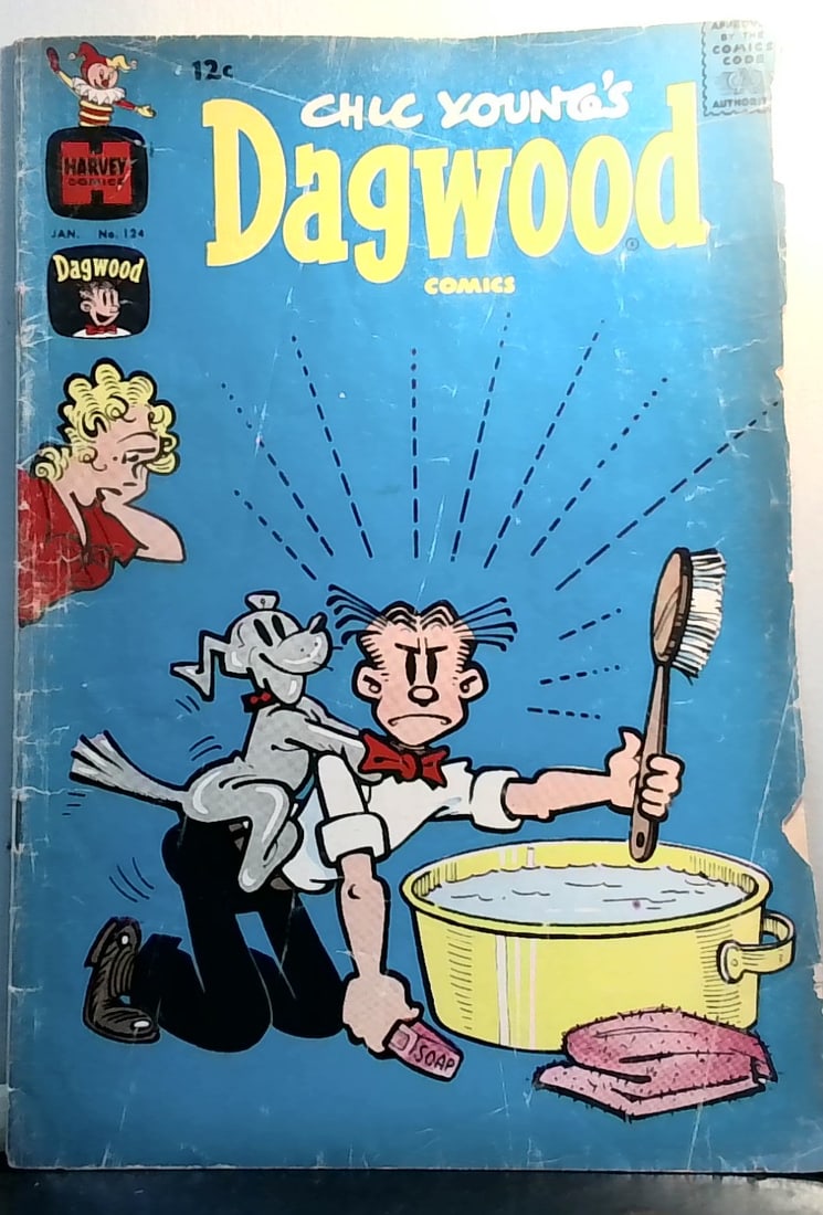 Chic Young's Dagwood Harvey Comics Silver Age 12 cent #124 VG-VG+: All comics bagged and boarded. Please inspect picture(s). Many other comic books being added daily to our sale. Happy to combine multiple purchases for shipment savings.