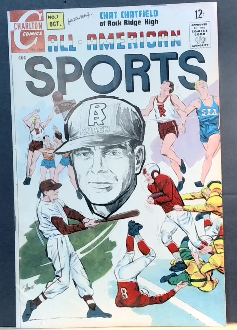 ALL AMERICAN SPORTS #1 1967 Charlton Comics A LIFE & DEATH DECISION VG: All comics bagged and boarded. G-VG+ Please note we are not comic book graders. Please inspect picture(s). Many other comic books being added daily to our sale.