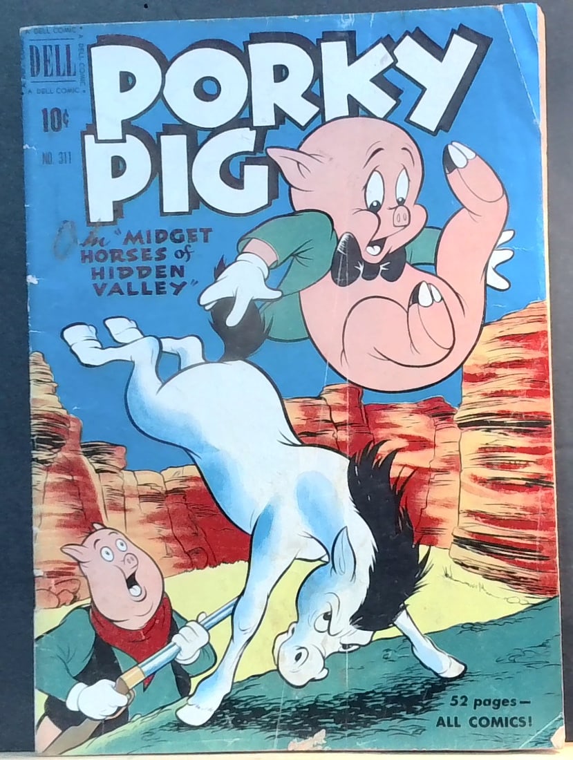 Porky Pig Four Color Comics #311 1951-Dell-Midget Horses of Hidden Vallley-G+-VG (1 of 10)