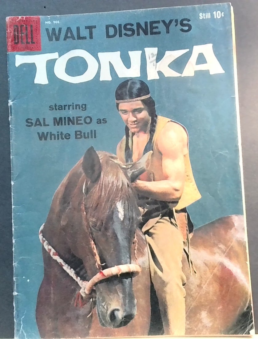 Walt Disney's Tonka 966 Dell Four Color Comics Silver Age 1958 G+-VG: Rare, with with some creases worn, intact, bright pages, All comics bagged and boarded. G-VG+ Please note we are not comic book graders. Please inspect picture(s). Many other comic books being added d