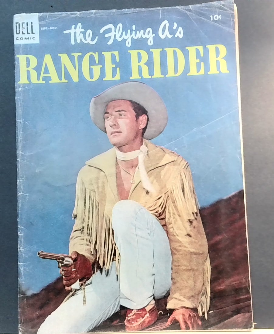 THE FLYING A'S RANGE RIDER #7 (1954) Dell Comics western VG+=VG+ (1 of 7)