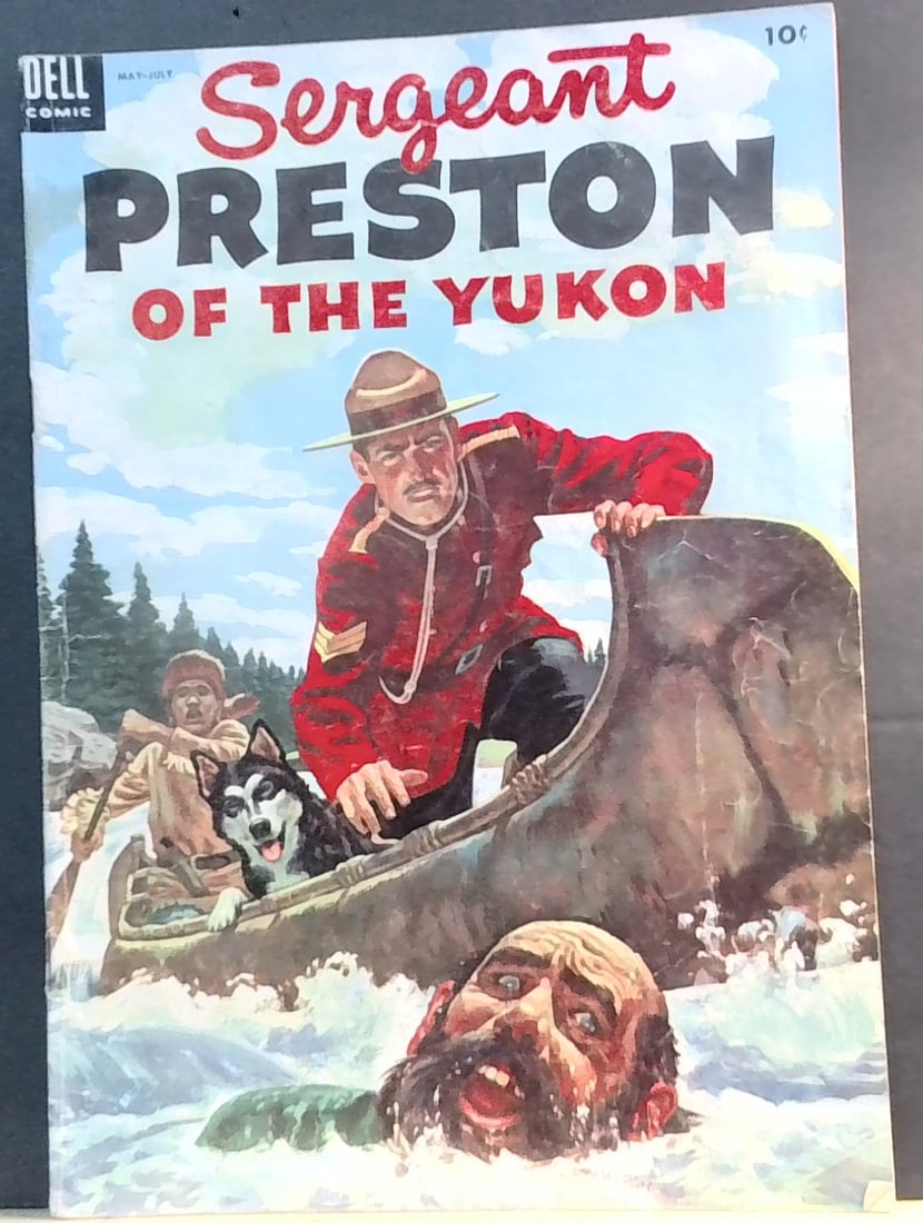 Sergeant Preston Of The Yukon #1 Dell Comic 1953 G/VG 10 cent cover Golden Age: All comics bagged and boarded. G-VG+ Please note we are not comic book graders. Please inspect picture(s). Many other comic books being added daily to our sale.