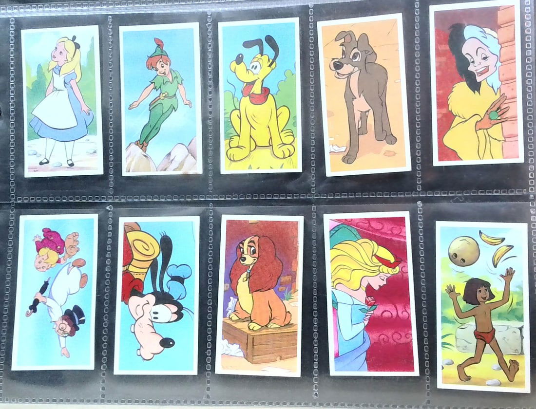 Original Walt Disney complete Brook Bond Tea Cards 25 cards Set Mickey Mouse (1 of 5)