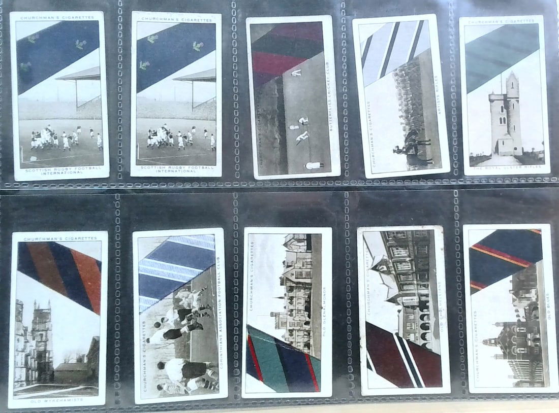 1935 Original Tobacco Cards Well Known Ties Churchman 20 cards 1st,2nd series (1 of 4)