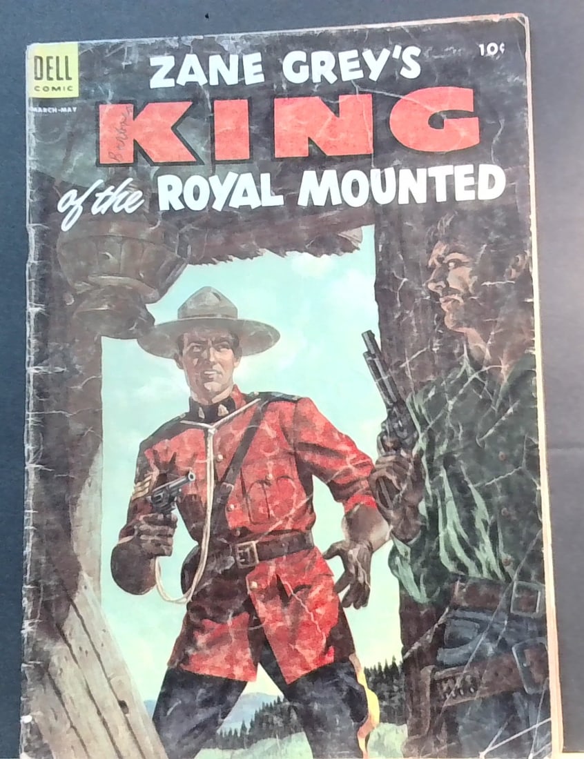 ZANE GREY'S KING OF THE ROYAL MOUNTED 1952 G+-VG Mar-May.Silver age: All comics bagged and boarded. G-VG+ Please note we are not comic book graders. Please inspect picture(s). Many other comic books being added daily to our sale.