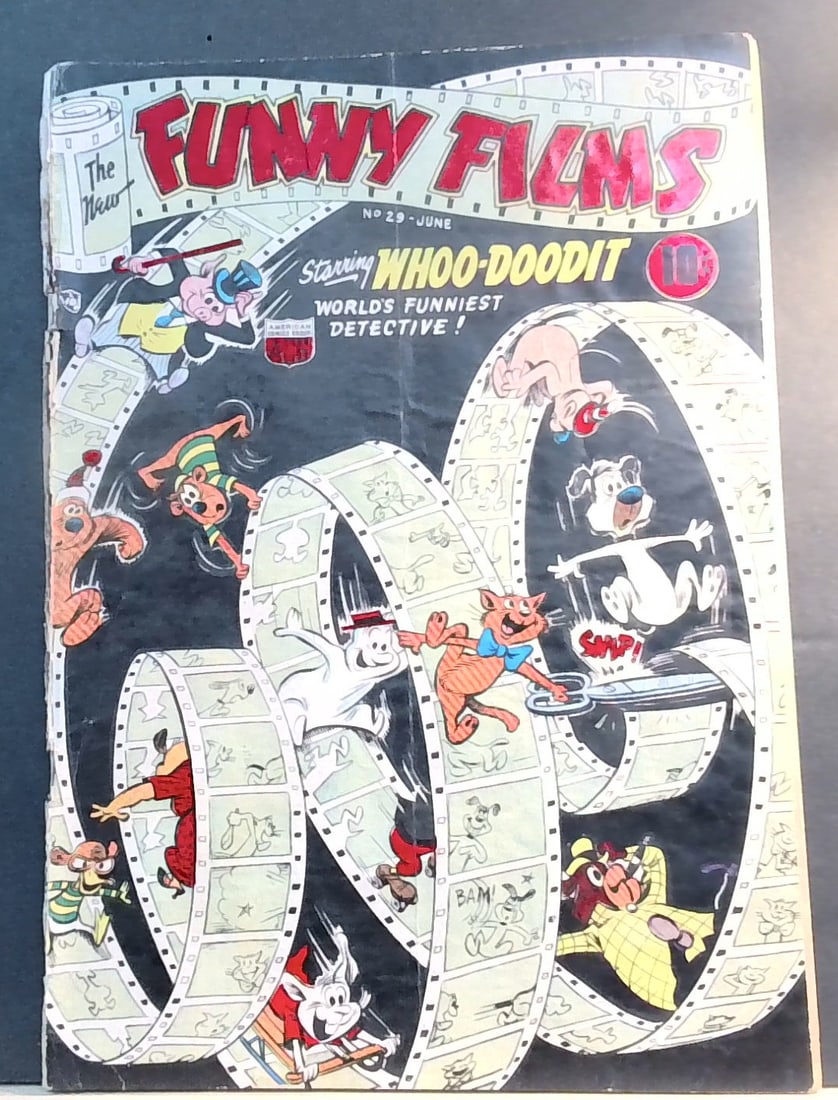 1953 Funny Films #29 ACG Comics starring Whoo Doodit Rare (1 of 8)