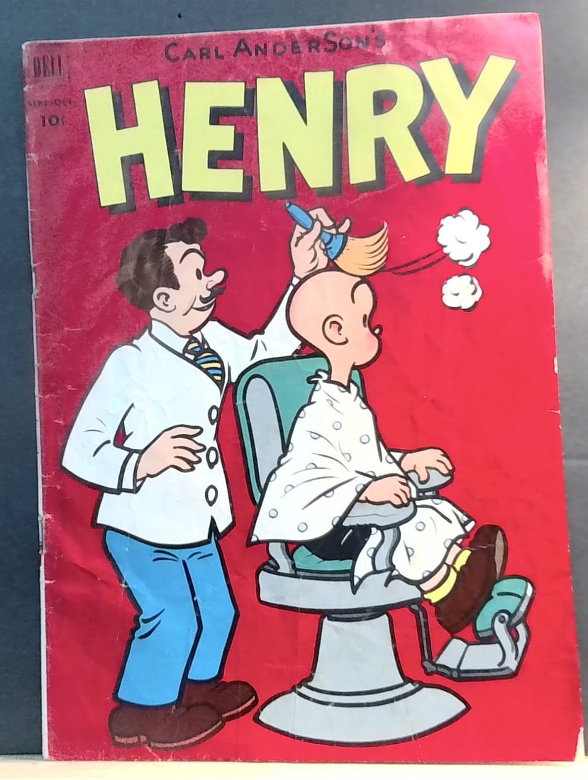 1952 Henry comic #27 Dell barber edition rare original carl anderson G+-VG (1 of 9)