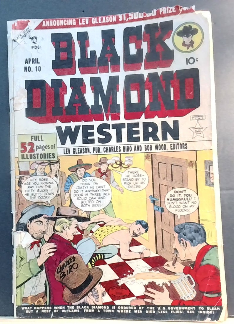 Black Diamond Western #10 1949 COMIC BOOK Lev Gleason G+ (1 of 9)