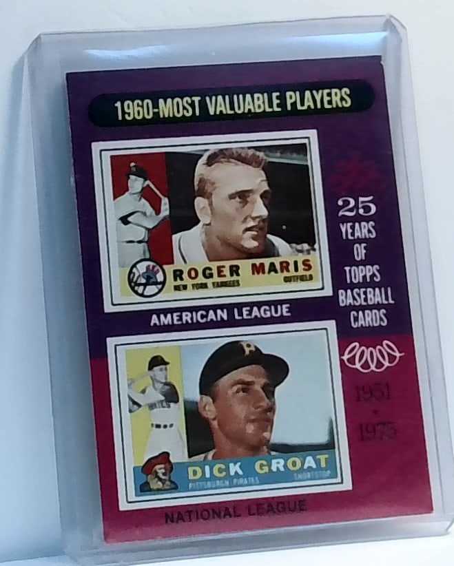 Roger Maris Dick Groat 1975 Topps Most Valuable Players #198 Yankees Mint (1 of 2)