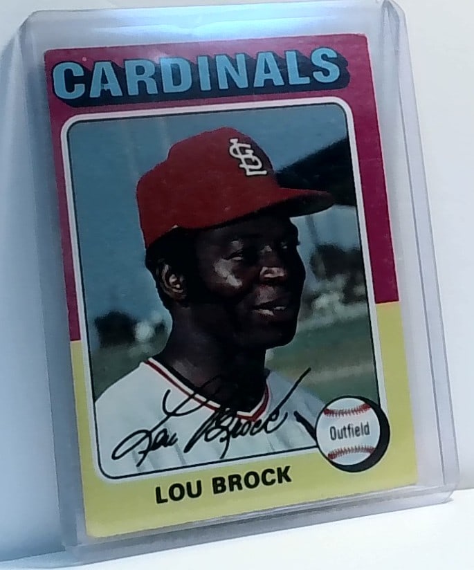 1975 TOPPS LOU BROCK #540 NM/NM+ CARDINALS HOFer: In top loader, Mint, Please inspect pictures, Lots of cards, stars and rookies. Other Sports cards Available in our current sale. Most cards are mint and all are in protective top loaders.