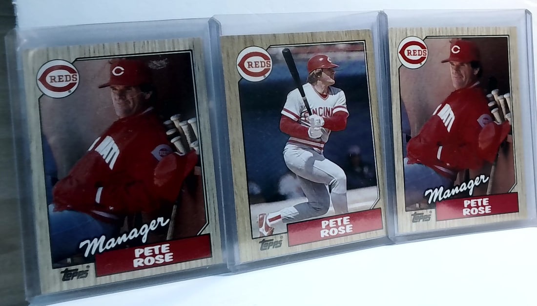 3 Topps Pete Rose Cards From 1987 M (1 of 2)