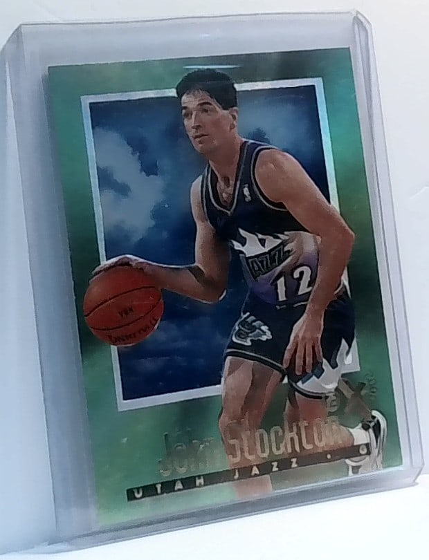 1996-97 Skybox E-X2000 John Stockton #75 HOF Utah Jazz M (1 of 2)