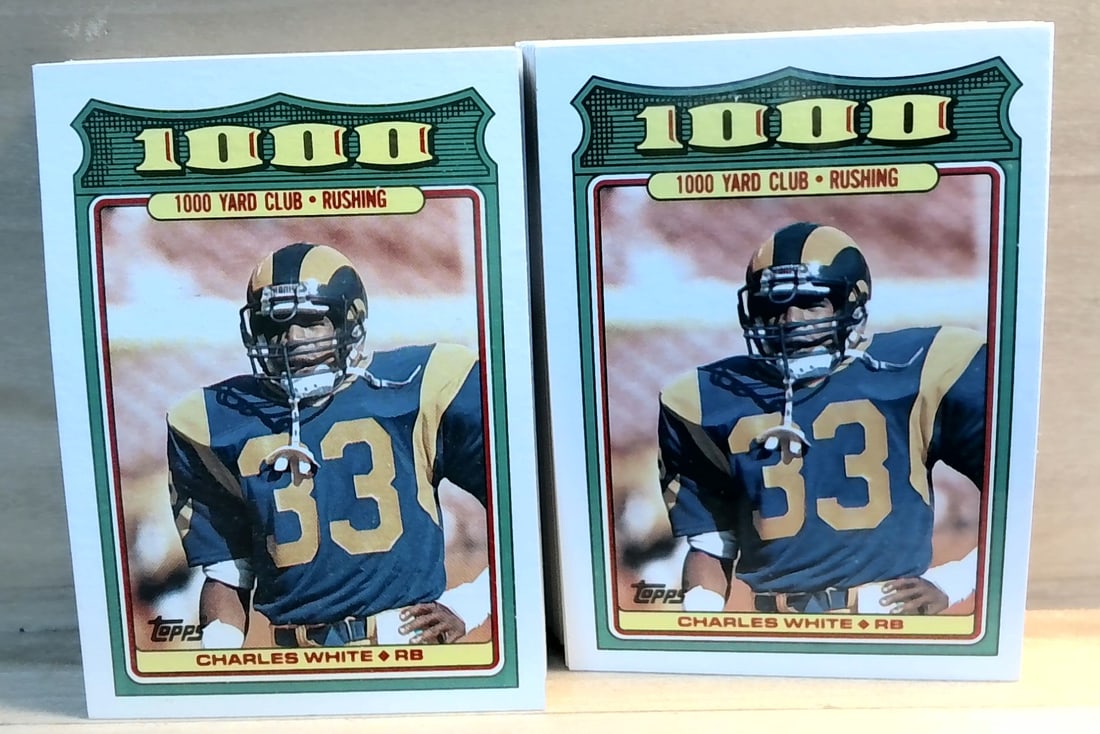 1000 YARD CLUB 1988 TOPPS FOOTBALL2 COMPLETE INSERT SETs COLLECTION 28 CARD LOT (1 of 8)