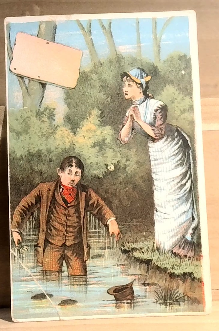 old Victorian era Advertising Trade card (1 of 2)