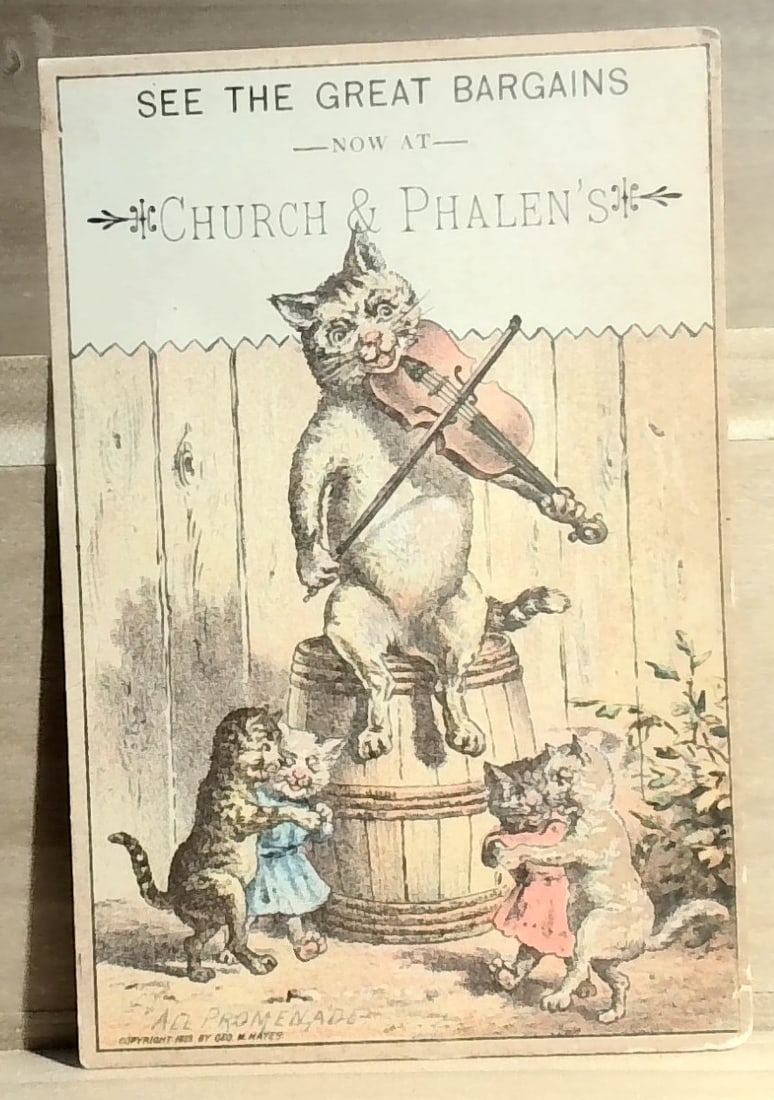Church & Phalens Value Victorian era Advertising Trade card (1 of 2)