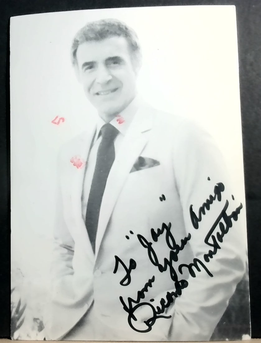 Ricardo Montalban Hand Signed Photo Card (1 of 3)