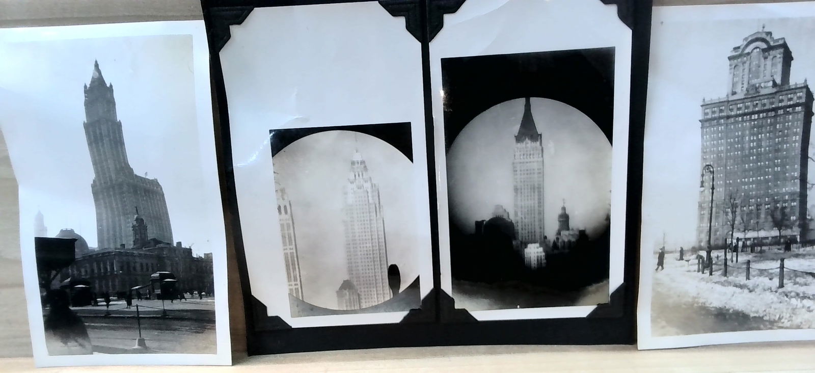 4 rare Original photos of the Empire State, Singer Buildings etc. (1 of 2)