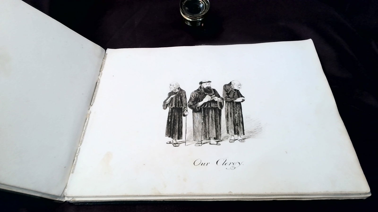 El Minzah Original Tangiers Hotel Travelers middle Eastern Art Drawings rare mid 19th Century: A one of Kind book, Original Drawings, very hard to research this one. El Minzah Holds the Mirror up to Nature. El Minzah is a Tangiers Hotel. Likely this Antique book is a recollection of Faces and t