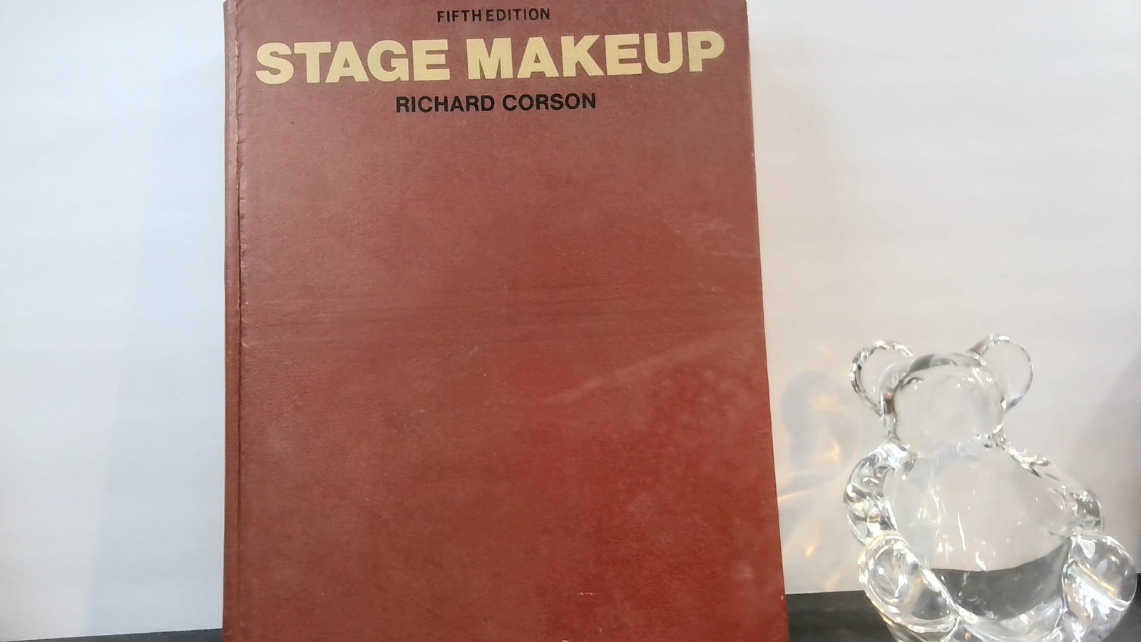 Stage Makeup by Richard Corson 1975 illustrated: Published by Stokes, in jacket, with a little bit of blemish to rear board cloth and rear jacket flap, but fairly thick hardcover, original cloth, illustrated. with some blemish, 1st, edge wear, limit