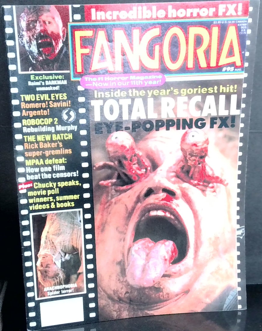 Fangoria Aug.1990 #95 Robocop Chucky Arachnophobia: Good to very good condition. Please note we are not comic book graders. Please inspect picture(s). Many other comic books being added daily to our sale.