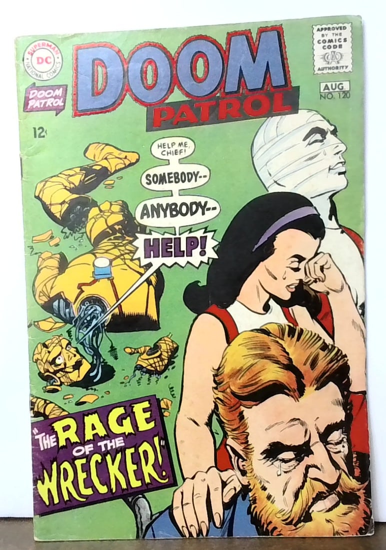 Doom Patrol #120 DC Comics 1968 VG 4.0 'The Rage of the Wrecker' Silver Age (1 of 6)