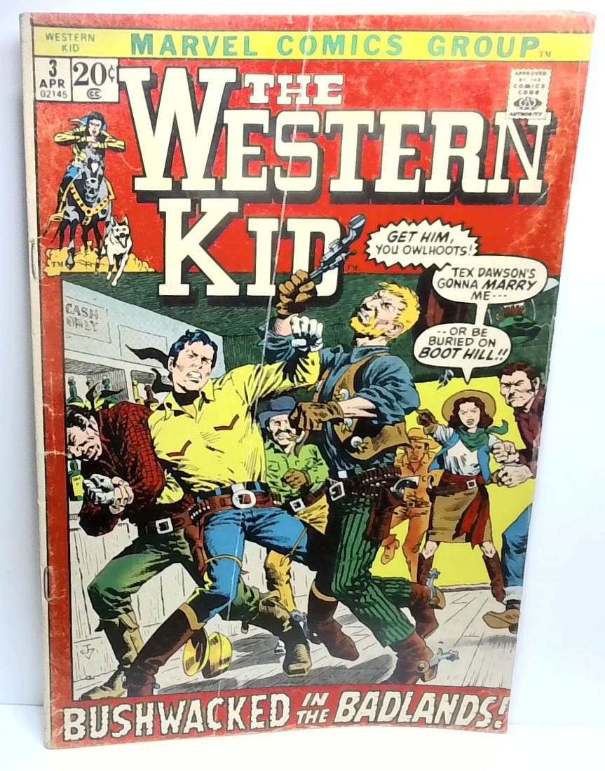 The Western Kid #3 (1972) Western; “Bushwhacked In The Badlands!” VG-VG+ (1 of 2)