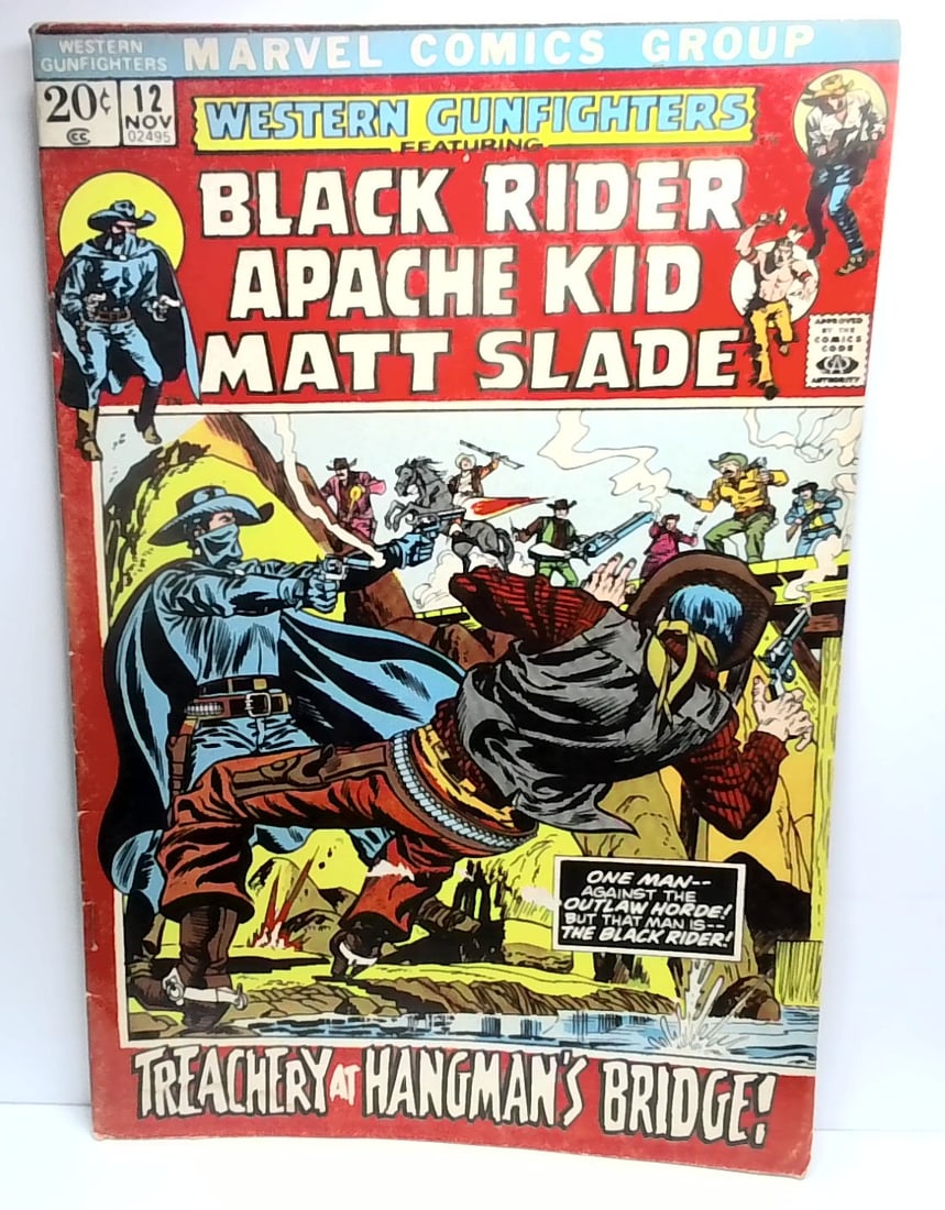 Western Gunfighters #12 Black Rider Apache Kid Matt Slade Nov 1972 VG-VG+ (1 of 2)