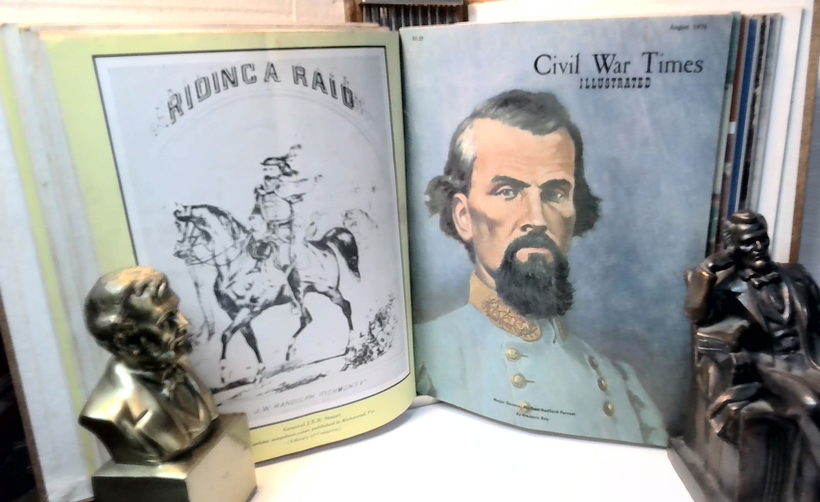 Bound Volume of the Civil War Times April 1976- Feb. 197 Confederacy Union Lee Grant: Published 10 times a year, this volume of the Civil War Times Illustrated, contains 10 monthly issues, Volume XV- In Original Binder. with articles and historic research on Lee, Grant, Lincoln, and so