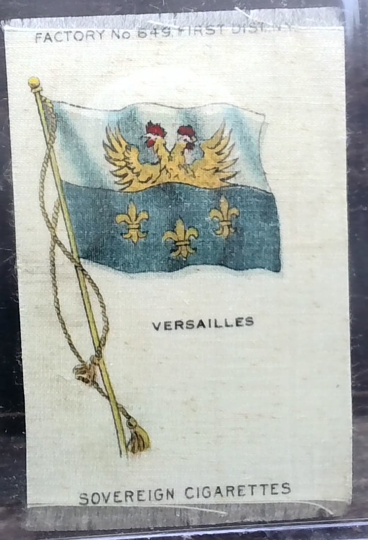 1912 German Tobacco card - Sovereign Cigarettes tobacco flag Silk Versailles (1 of 2)