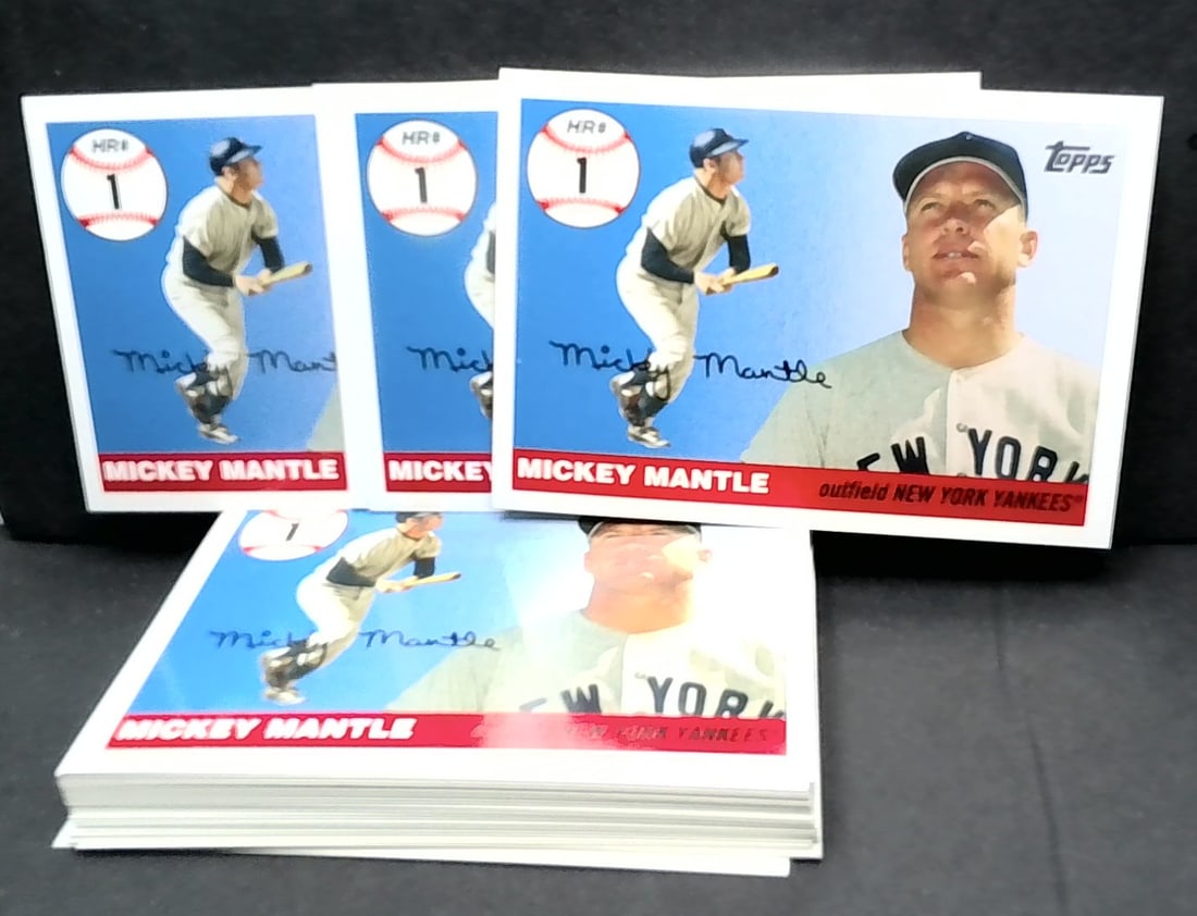 lot of 30 - 2006 Topps Mickey Mantle Home Run History HR #1 baseball card #MHR1 (1 of 4)
