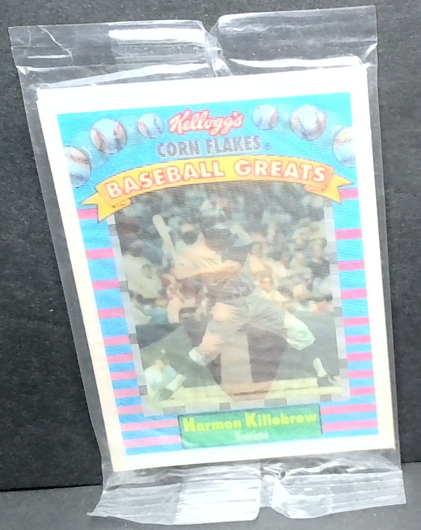1991 Kelloggs Corn Flakes Baseball Harmon Killebrew Baseball Great #2 HOF M Sealed (1 of 2)