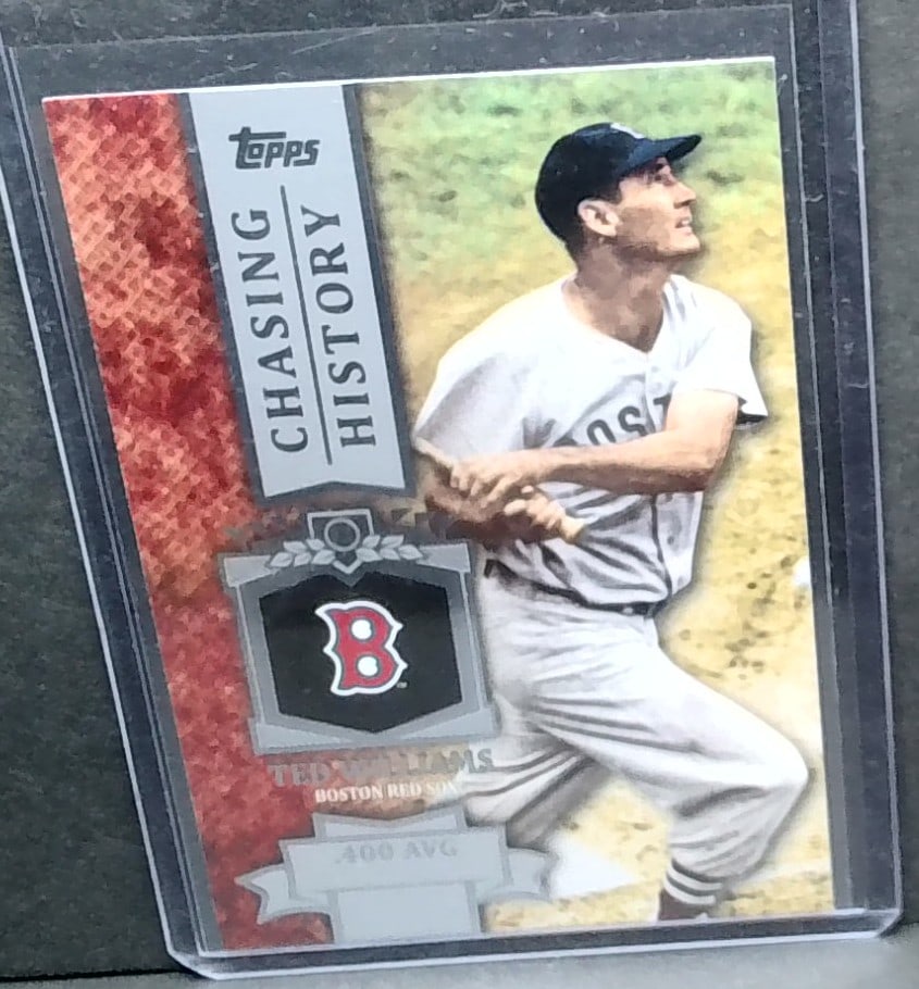 2013 Topps Chasing History Holofoil #CH-33 Ted Williams Boston Red Sox (1 of 2)